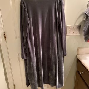 Gray velour lularoe Sarah